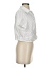 Unbranded Stripes Silver Short Sleeve Blouse Size S - photo 4