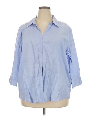 Riders by Lee 3/4 Sleeve Button-Down Shirt (view 1)