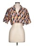 Zara Orange Short Sleeve Blouse Size L - photo 1