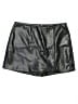 7 For All Mankind 100% Polyurethane Metallic Black Skort Size L - photo 1