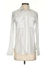 Express Outlet White Long Sleeve Blouse Size XS - photo 1