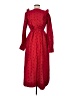 Hatch 100% Cotton Hearts Red Cocktail Dress Size 7 - photo 2