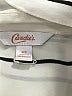 Candie's Stripes Silver Long Sleeve Blouse Size XS - photo 7