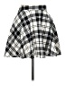 Rainbow Plaid Gray Casual Skirt Size L - photo 1
