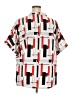 Unbranded Color Block Red Short Sleeve Blouse Size 3X (4XL) - photo 2