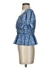 Shein 100% Polyester Blue Short Sleeve Blouse Size 4 - photo 5