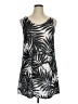 J Valdi Tropical Black Casual Dress Size XL - photo 1
