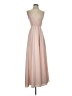 Lulus 100% Polyester Solid Pink Tan Cocktail Dress Size S - photo 1