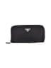 Prada Black Nylon Zip Around Wallet One size - photo 1