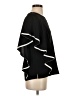 Milano Black Short Sleeve Blouse Size S - photo 4