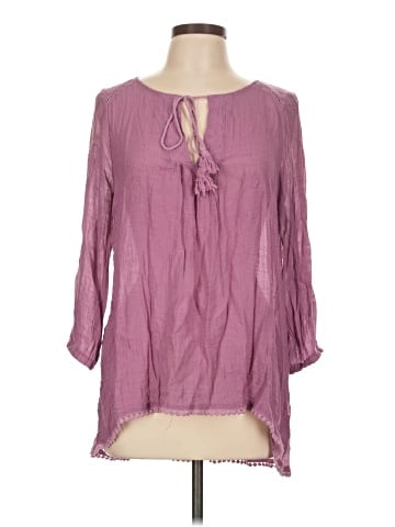 Bobeau 3/4 Sleeve Blouse (view 1)