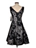 Aidan Mattox Paisley Black Cocktail Dress Size 2 - photo 2