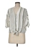 Sim & Sam Gray 3/4 Sleeve Blouse Size M - photo 1