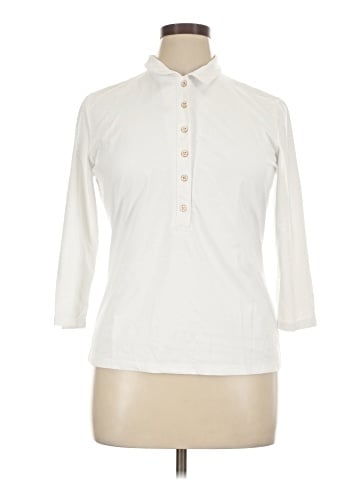 J. McLaughlin 3/4 Sleeve Button-Down Shirt (view 1)
