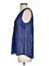 Daniel Rainn 100% Polyester Stars Blue Sleeveless Blouse Size S - photo 5