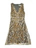 Beth Bowley Animal Print Gray Gold Cocktail Dress Size S (estimated) - photo 1