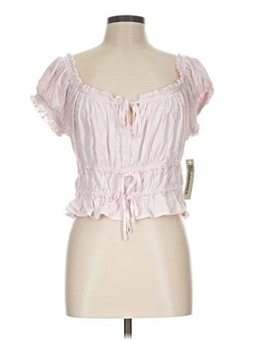 No Boundaries Short Sleeve Blouse (view 1)