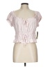 No Boundaries Pink Short Sleeve Blouse Size 12 - photo 1