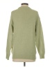 Pull&Bear Solid Green Pullover Sweater Size S - photo 2