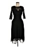 Sangria 100% Polyester Black Cocktail Dress Size 6 - photo 1
