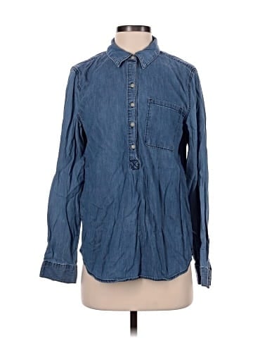 a.n.a. A New Approach Long Sleeve Button-Down Shirt (view 1)
