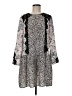 BCBGMAXAZRIA 100% Polyester Paisley Gray Casual Dress Size M - photo 1