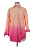 Solid & Striped 100% Cotton Color Block Pink Long Sleeve Button-Down Shirt Size S - photo 1