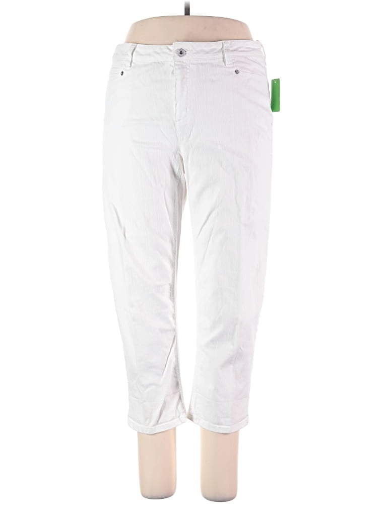 Pre-owned Liz & Co. Casual Pants In White