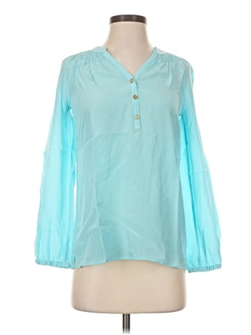 Lilly Pulitzer 3/4 Sleeve Silk Top (view 1)