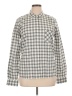 UNTUCKit 100% Cotton Checkered-gingham Ivory Long Sleeve Blouse Size 16 - photo 1