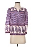 J.Crew 100% Cotton Blue 3/4 Sleeve Blouse Size 00 (petite) - photo 1