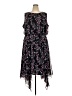 Lane Bryant 100% Polyester Floral Black Cocktail Dress Size 26 - photo 1