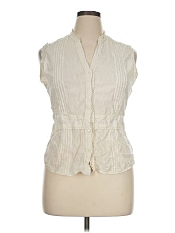 SONOMA life + style Sleeveless Button-Down Shirt (view 1)