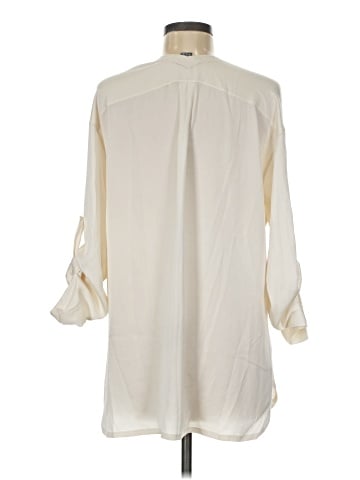 Vince. 3/4 Sleeve Silk Top (view 2)