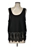 Lucca Couture 100% Polyester Black Sleeveless Blouse Size L - photo 1