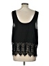 Lucca Couture 100% Polyester Black Sleeveless Blouse Size L - photo 2