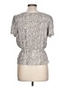 Lucky Brand Silver Short Sleeve Blouse Size L - photo 2