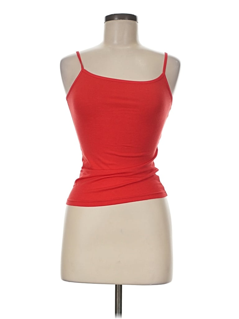 Pre-owned Victoria Tank Top Red Strapless Neckline Tops