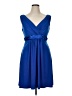 David's Bridal Solid Blue Cocktail Dress Size 14 - photo 1