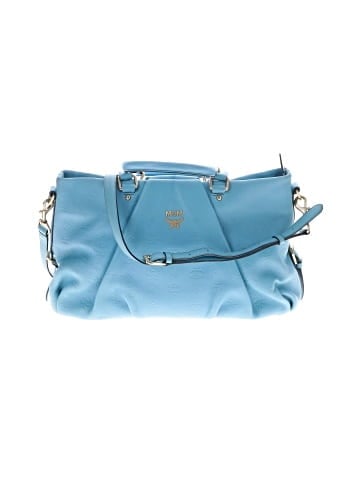 MCM Leather Embossed Satchel (view 1)