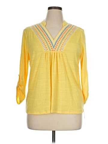 Ruby Rd. 3/4 Sleeve Blouse (view 1)