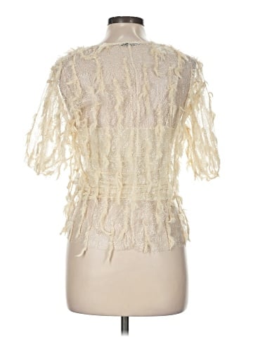 Zara W&B Collection Short Sleeve Blouse (view 2)