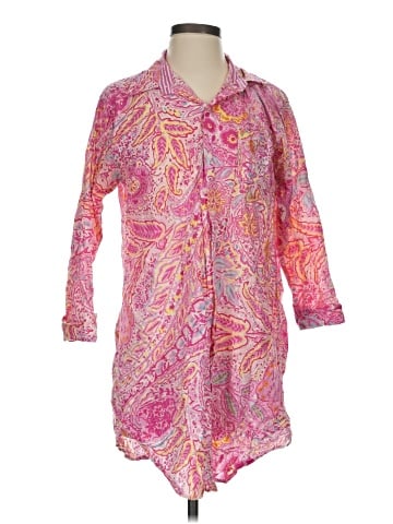 Lauren by Ralph Lauren 3/4 Sleeve Button-Down Shirt (view 1)