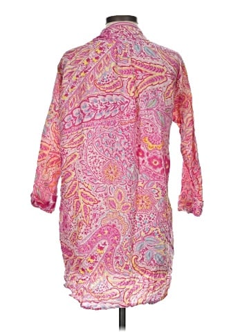 Lauren by Ralph Lauren 3/4 Sleeve Button-Down Shirt (view 2)