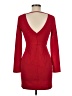 Express Outlet Solid Red Cocktail Dress Size M - photo 2