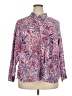 Talbots 100% Cotton Paisley Pink Long Sleeve Blouse Size 3X Petite - photo 1