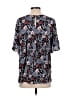 Ann Taylor LOFT 100% Polyester Blue Short Sleeve Blouse Size M - photo 2