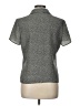 Kathy Ireland 100% Polyester Polka Dots Gray Short Sleeve Blouse Size L - photo 2