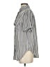 Böhme 100% Polyester Stripes Gray Short Sleeve Blouse Size S - photo 5