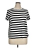 Old Navy 100% Cotton Stripes Silver Short Sleeve T-Shirt Size XL - photo 1